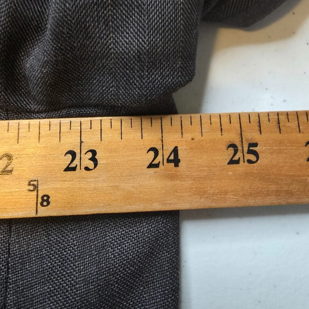 Joseph & Feiss Blazer Mens 46R Gray Herringbone‎ Sports Coat Pure New Wool 2 B